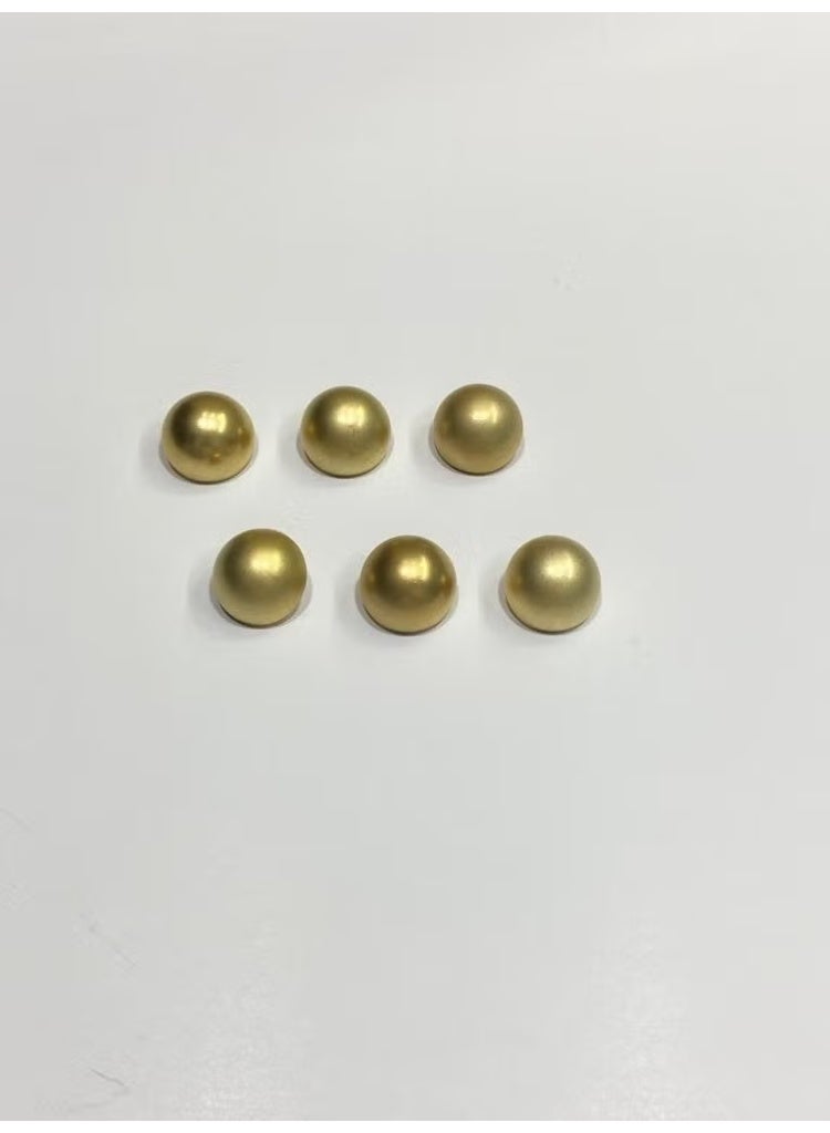 Karan Tuhafiye Coat Jacket Trench Coat Button Domed Special Coating Matte Gold 6 Piece Set 1.8 cm - Image 2
